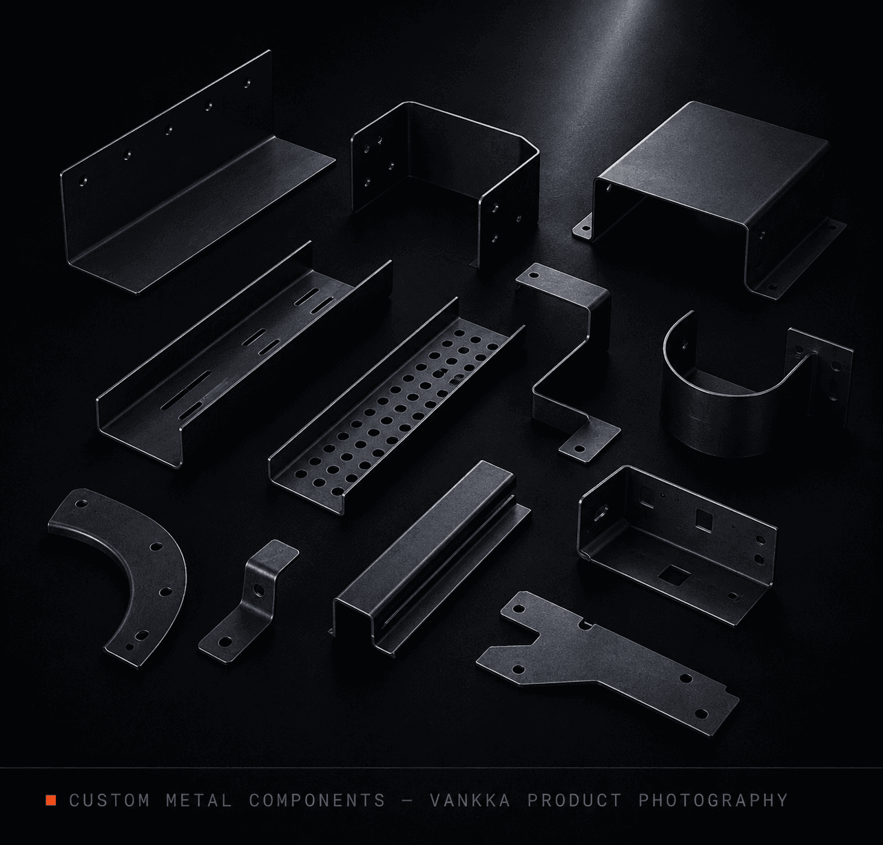 Custom Metal Components — VANKKA product photography